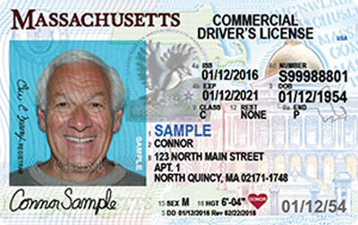 Image of Massachusetts's Driver's License