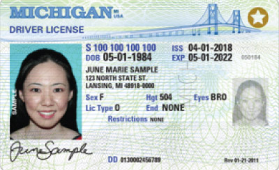 free michigan drivers license template download